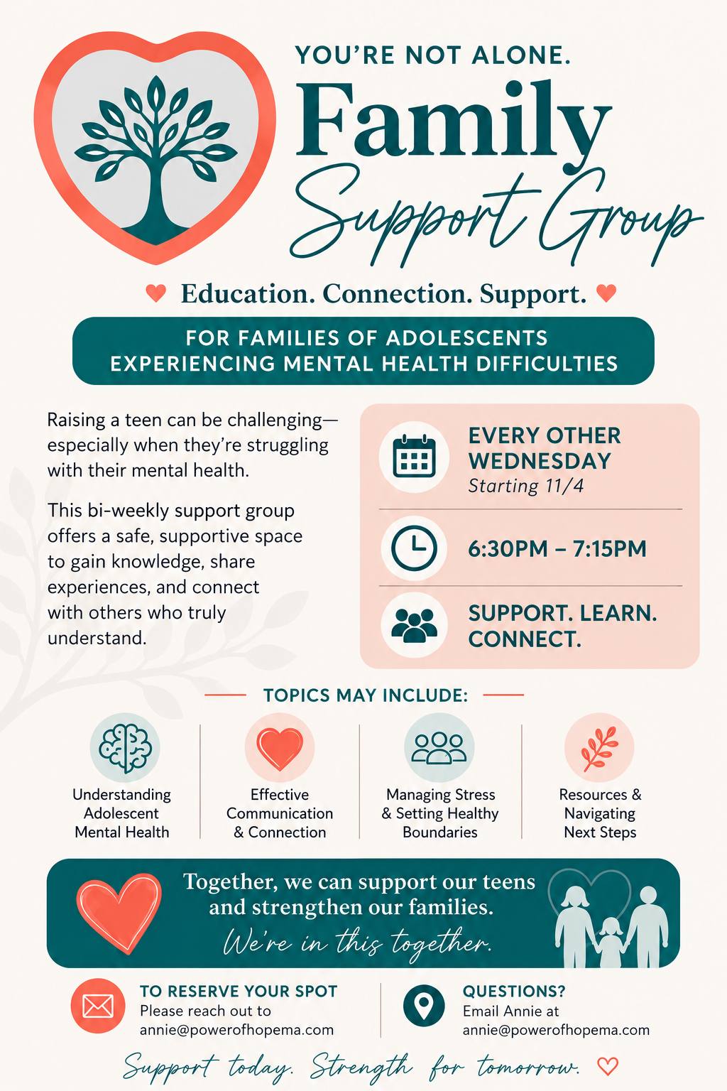 Family Support Group Flyer
